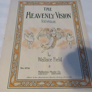 1917-Sheet Music-The Heavenly Vision Reverie- Wallace Field-McKinley Music-1751 - Imagen 1 de 8