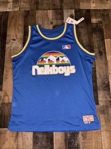 FULL SEND Nelk Boys Basketball Jersey Denver Nuggets Inspired Blue 2XL New - Picture 1 of 10