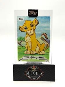 Simba 2025 Topps Disney Mint Original Sketch Card Artist AUTO The Lion King BY1 - Picture 1 of 4