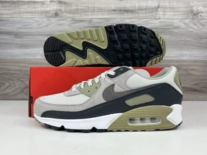 *NEW Men's Nike Air Max 90 Light Bone Grey Olive | Size 9 | DM0029 011 No Lid - Picture 1 of 13