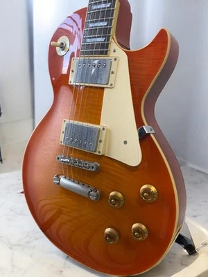 Edwards E Single-Cut STD Vintage Honey Burst Electric Guitar with Gig Bag and - Image 1 of 4