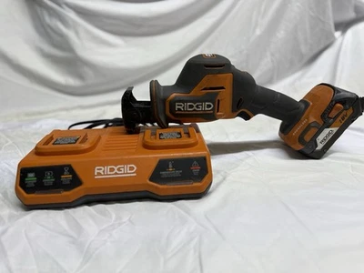 RIDGID 18V Subcompact Brushless Reciprocating Saw (R8648) W/battery & charger - Image 1 of 4