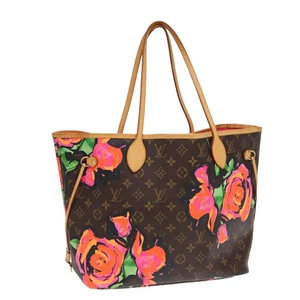 Auténtico bolso de mano Louis Vuitton rosa Neverfull MM M48613 LV 85918AV - Imagen 1 de 22