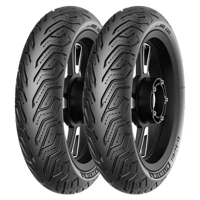 PAAR MOTORRADREIFEN MICHELIN 90/90-10 50J + 90/90-10 50J CITY GRIP SAVER - Bild 1 von 4