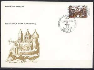 POLAND 1991 SC#3019 FDC, 750 anniversary of the battle of LEGNICA. - Picture 1 of 1