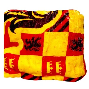 Harry Potter Gryffindor House Throw Blanket Soft Fleece Plush Official Hogwarts - Picture 1 of 9