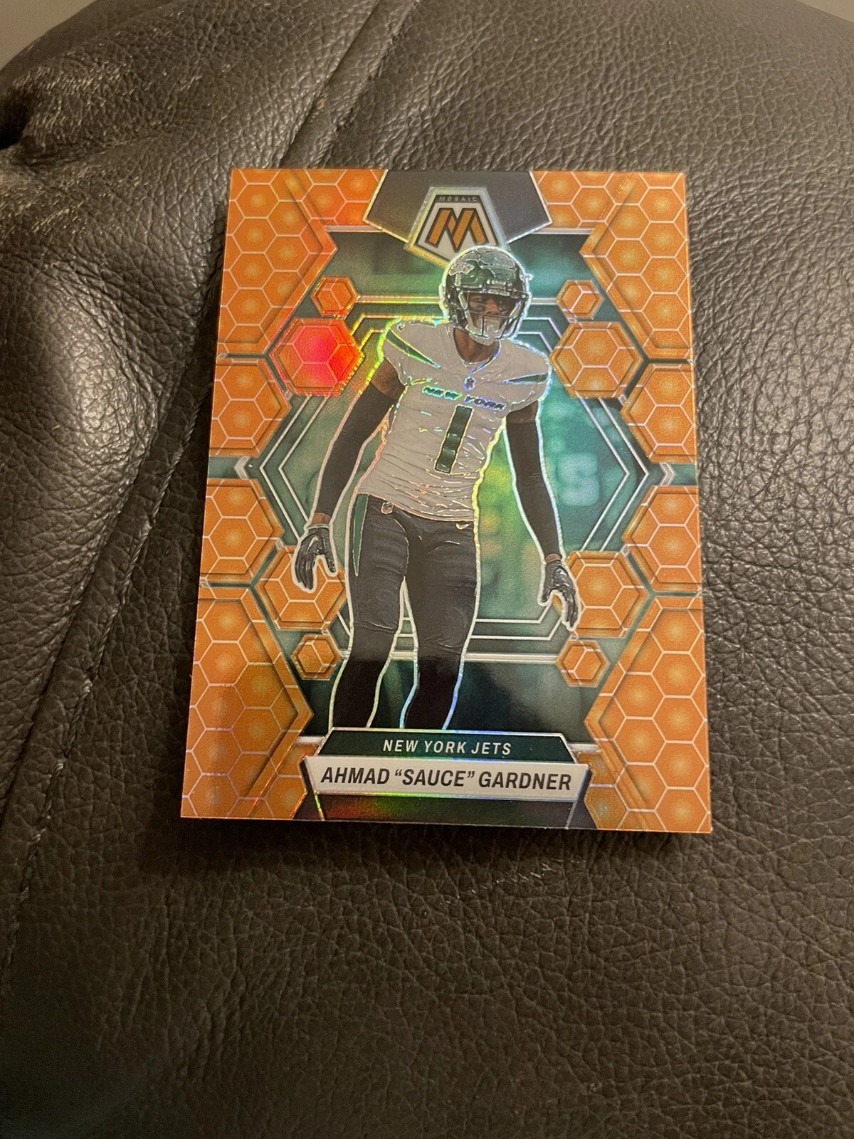 2023 Panini Mosaic Ahmad Sauce Gardner Honeycomb Prizm SSP #78 NY Jets MINT