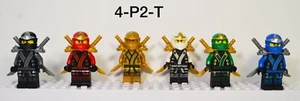 Lego Ninjago The Final Battle Jay Kai Cole Zane Lloyd Minifigures Lot Gold Lloyd - Picture 1 of 6