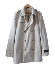 Tasso Elba Exclusively for Macys Double Brested Trench Coat  - Beige -sz46T - Picture 1 of 12