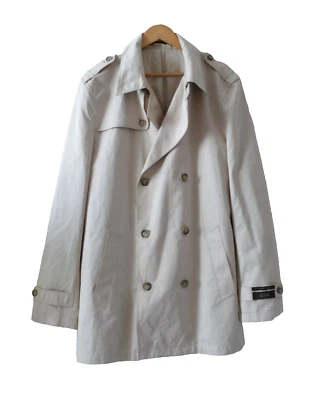 Tasso Elba Exclusively for Macys Double Brested Trench Coat  - Beige -sz46T - Image 1 of 4