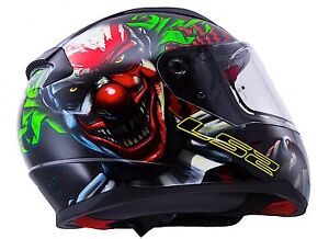 LS2 Gloss Black Happy Dreams Rapid Motorcycle Full Face Helmet