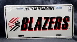 NBA Portland Trailblazers Metal License Plate Official Licensed 6" x 11 3/4" - Picture 1 of 2