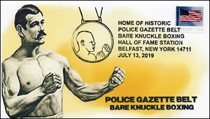 19-239, 2019, Bare Knuckle Boxing, Pictorial Postmark, Event Cover, Belfast NY - Picture 1 of 1