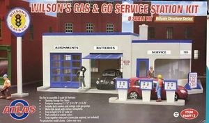 66912 Atlas O Building Wilson Gas and Go Service Station Kit O Scale New - Picture 1 of 1