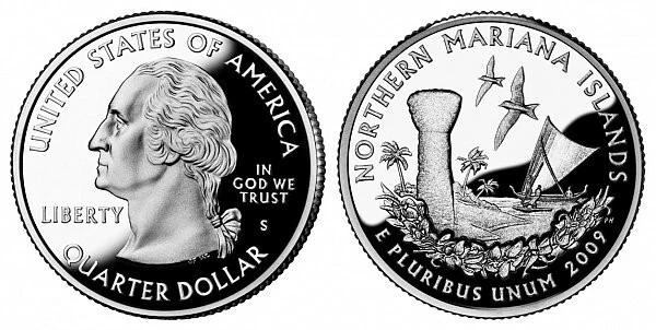2009 S GEM BU PROOF Northern Mariana Island STATE PR/PF US QUARTER UNC COIN#102 - Image 1 of 1