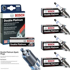 4 Bosch Double Platinum Spark Plugs For 1992-1995 HONDA CIVIC L4-1.5L