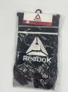 Reebok Logo Scarf With Tassel Fringe Black/gray/Maroon - Unisex BRAND NEW - Picture 1 of 3