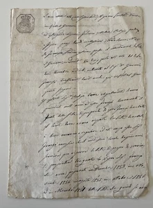 REGNO DELLE DUE SICILIE - DOCUMENTO MANOSCRITTO NOTARILE ANTICO BOLLO ANNO 1842 - Picture 1 of 11