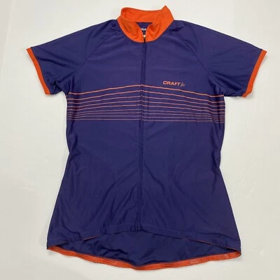 Craft L1 Ventilation Cycling Jersey Women’s L Blue/Orange Full Zip Short Sleeve - Image 1 of 4