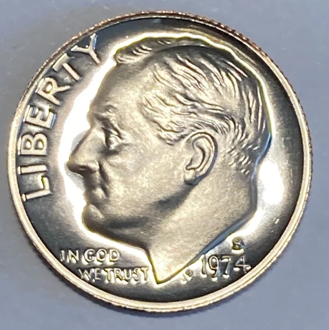 GEM PROOF 1974-S Roosevelt Dime San Francisco Proof USA 10c- Save on Multiple! Cover