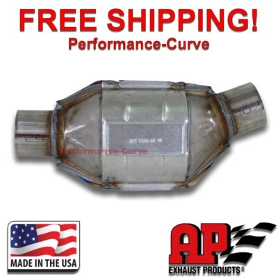 Каталитический преобразователь выхлопной системы 2,5 дюйма AP True OBDII - 608286 - Изображение 1 из 4