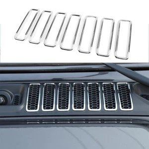 Cubierta de ventilación de entrada de aire cromada 7X para Jeep Wrangler JL 2018+ - Imagen 1 de 7