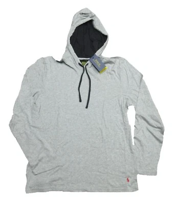 Polo Ralph Lauren Men's Grey Supreme Comfort Contrast Hooded Lounge Shirt - Image 1 of 3