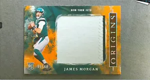 2020 Panini Origins Rookie Jumbo Jersey Orange #RJJ27 James Morgan Jets #'d/49 - Picture 1 of 2