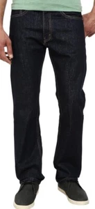 Pantalones de mezclilla Levi's 505 para hombre 32x34 azul lavado oscuro pierna recta engrasadores preppy - Imagen 1 de 9