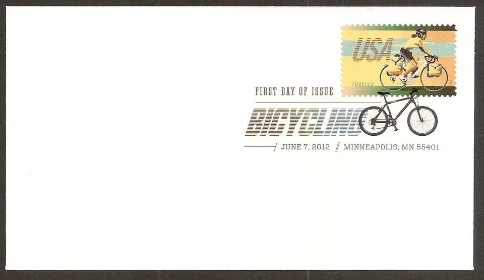 US 4688 Bicycling Commuter DCP FDC 2012 - Image 1 of 1