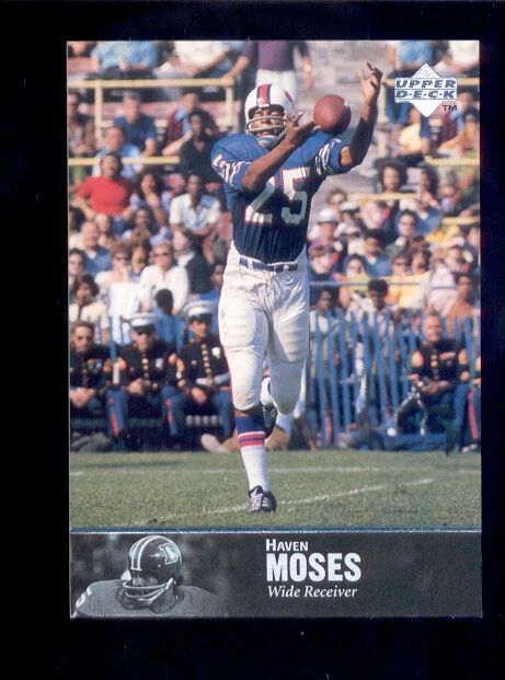1997 Upper Deck Legends HAVEN MOSES Denver Broncos Buffalo Bills Card - Image 1 of 1