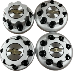 01-07 Chevrolet Silverado/Express Van Truck 8 Lug Dually Silver Center Caps! - Picture 1 of 11