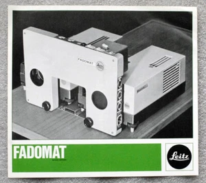 LEITZ FADOMAT projector brochure pamphlet English French German - Picture 1 of 1