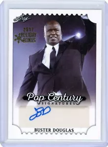 2016 Leaf Pop Century Signatures BUSTER DOUGLAS Auto - 2017 Holiday Bonus - Picture 1 of 2