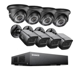 SANNCE 5IN1 8CH DVR 1080P Security Camera System CCTV Outdoor Night Vision AI  - Picture 1 of 50