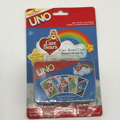 NEW Special Edition CARE BEARS UNO GAME + Deluxe Collector Tin 2004 RARE - Image 1 of 4