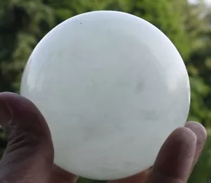 100 mm + Ständer Leuchten im Dunkeln Steinkristall Fluorit Kugelkugel (Island SPAR) - Bild 1 von 4
