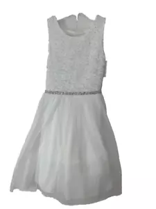 Speechless Big Girls Embellished Sleeveless Party Dress, White, Size 14 - Picture 1 of 5
