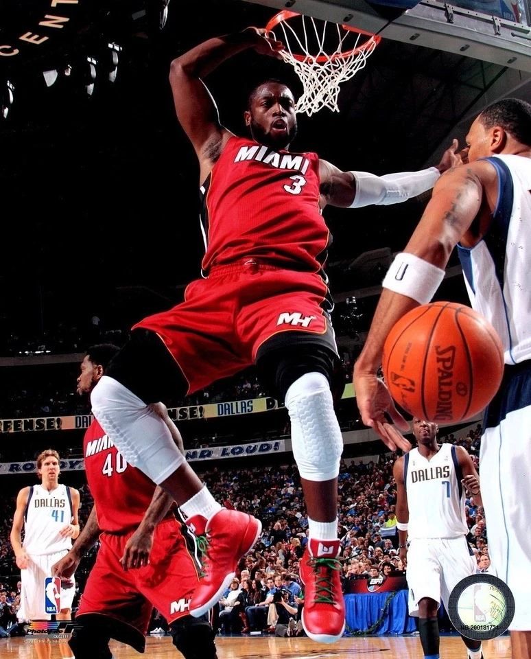 Foto brillante de baloncesto de la NBA Dwyane Wade "Miami Heat" sin firmar 8x10 A6 Foto 1 de 1