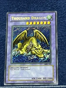 Thousand Dragon HEAVY FADED Yugioh error de impresión casi nuevo MRD Metal Raiders error de tinta - Imagen 1 de 10