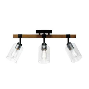 Globe Electric Austin 2 ft. 3-Light Faux Wood Fixed Track Lighting Kit - Picture 1 of 10