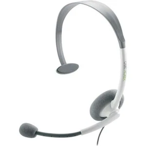 Official Microsoft Xbox 360 Headset Headphones Mic in-line Mute White UK Seller - Picture 1 of 1