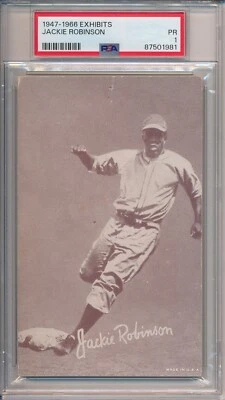 1947-66 EXHIBITS - JACKIE ROBINSON - PSA 1 PR (SVSC) FRESHLY GRADED! - Image 1 of 2