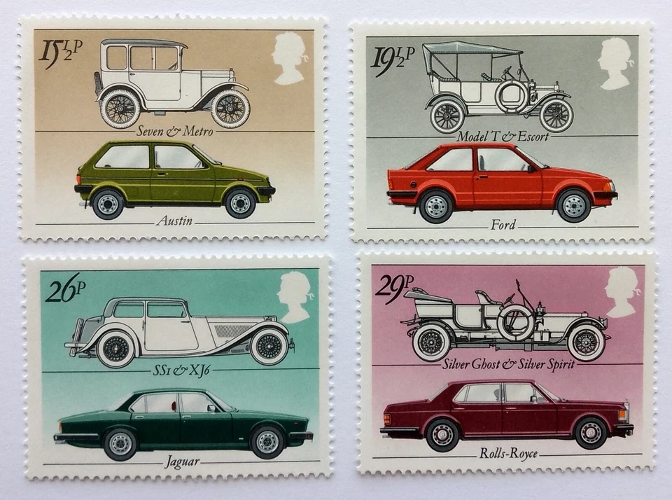 1982 British Motor Cars Complete Set SG1198 - SG1201 Unmounted Mint MNH (160a) - Image 1 of 1
