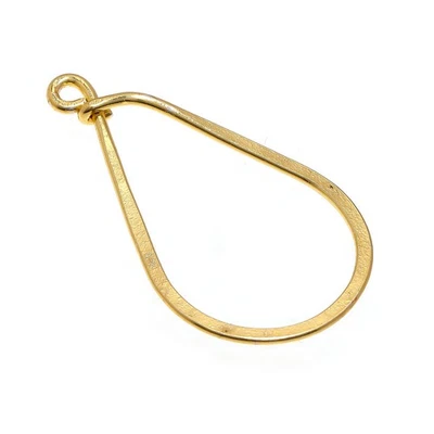 12 Piezas 19X29mm Componentes de Pendientes de Cobre Chapado en Oro 18k Fabricación de Joyas Foto 1 de 3