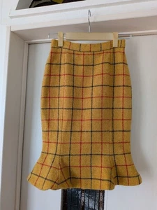 Vivienne Westwood Rock Größe 10 ausgestellter Saum Wolle Karomuster seltenes Design XS (XXS) - Bild 1 von 9