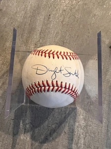 Pallone da baseball DWIGHT SMITH ufficiale firmato MLB CHICAGO CUBS ATLANTA BRAVES - Foto 1 di 7