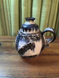 Studio Art Pottery Picture With A Drip Glaze - Picture 1 of 5