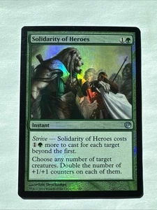 MTG ** SOLIDARITY OF HEROES ** FOIL ** Journey Into Nyx JOU ** MP ** MAGIC - Picture 1 of 5