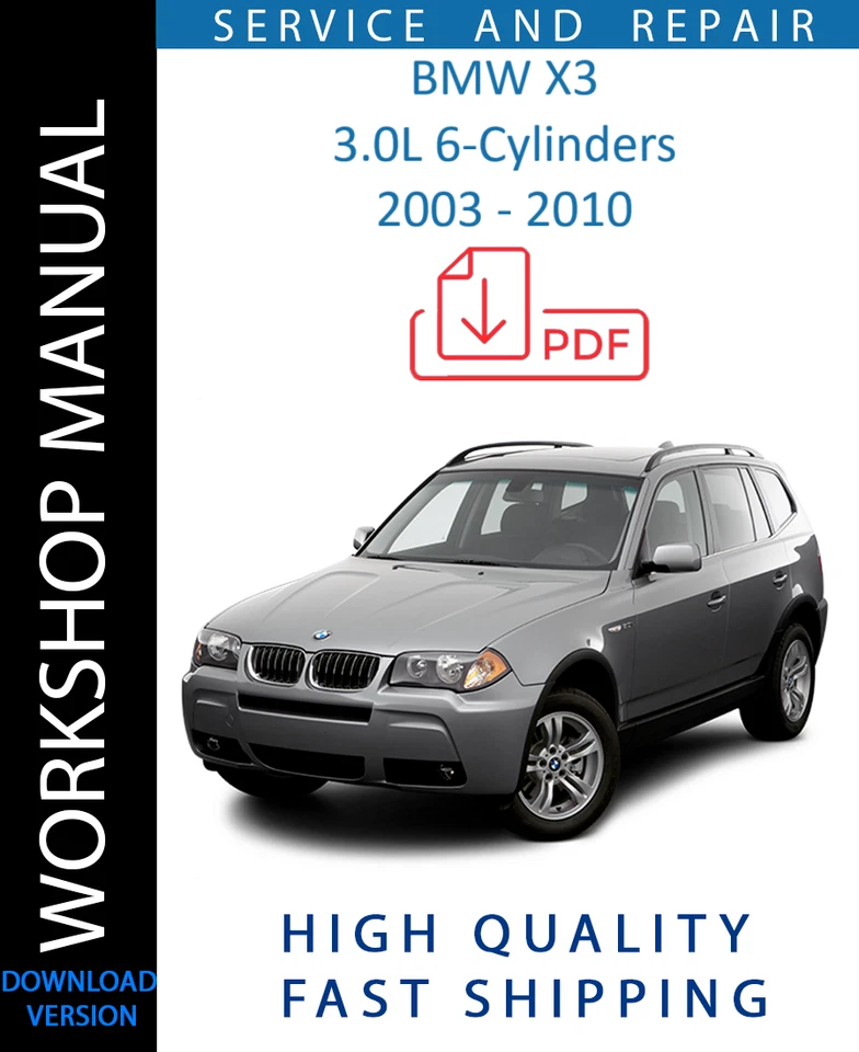 BMW X3 E83 2004 2005 2006 2007 2008 2009 2010 MANUAL TALLER REPARACIÓN SERVICIO Foto 1 de 1